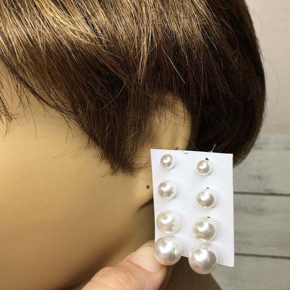 Faux Pearl Earrings - Picture 5 of 8